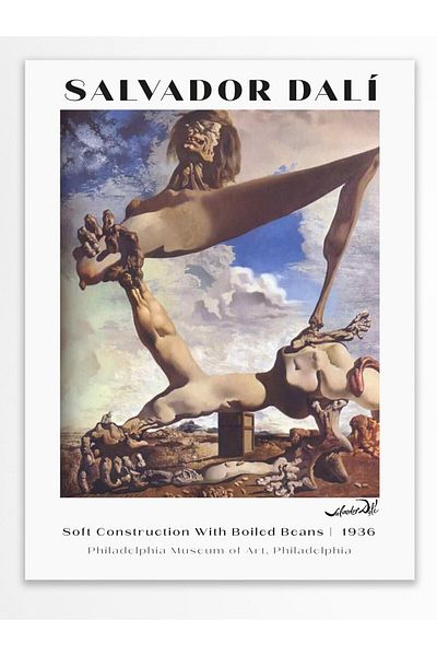 Postifull Αφίσα τοίχου Salvador Dali - Σειρά Art, Χοντρό χαρτί, Χωρίς πλαίσιο