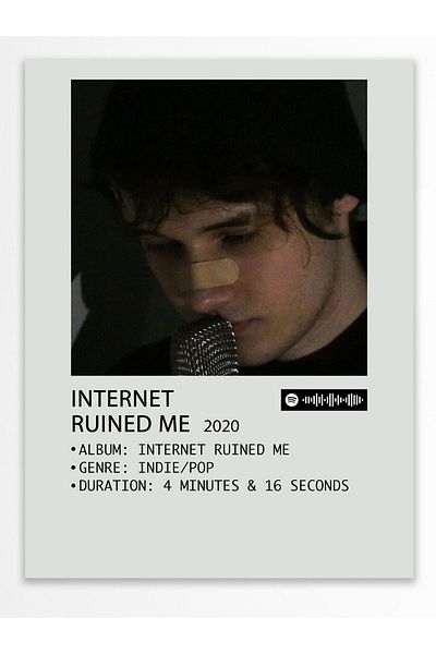 Postifull Άλμπουμ Polaroid Αφίσα τοίχου - Συμβατή αφίσα με Spotify - Διακόσμηση τοίχου - Χαρτί με παχιά επίστρωση - Χωρίς πλαίσιο