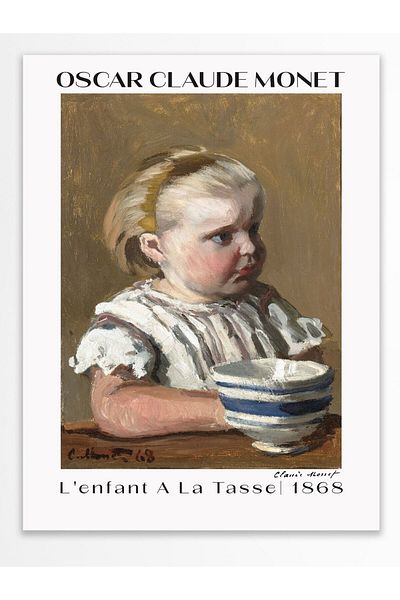 Postifull Αφίσα τοίχου Monet - Διακόσμηση τοίχου - Αφίσες σειράς τέχνης - Χαρτί με χοντρή επίστρωση - Χωρίς πλαίσιο