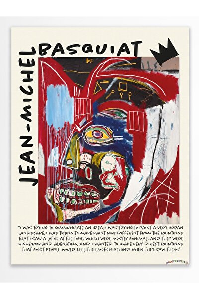 Postifull Jean-michel Basquiat Duvar Posteri, Modern Sanat, Sanat Serisi Poster - Kalın Kağıt - Çerçevesiz