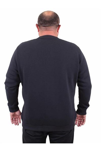 Starbattal Men's Plus Size Crew Neck Sweat Conture Club 23203 NAVY BLUE