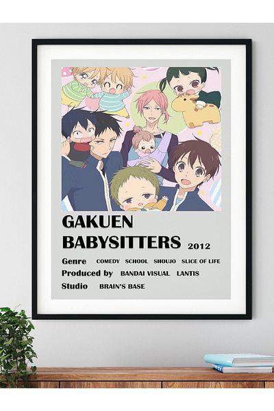 Postifull Αφίσα Anime Gakuen Babysitters - Διακόσμηση τοίχου από χαρτί χωρίς πλαίσιο και παχύ χρώμα