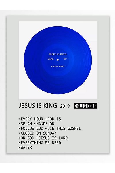 Postifull Άλμπουμ Polaroid Αφίσα τοίχου - Συμβατή αφίσα με Spotify - Διακόσμηση τοίχου - Χαρτί με παχιά επίστρωση - Χωρίς πλαίσιο
