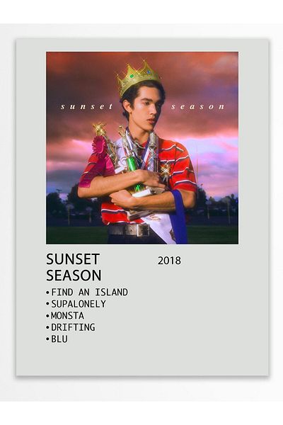 Postifull Αφίσα άλμπουμ Polaroid συμβατή με Spotify - Διακόσμηση τοίχου - Χαρτί με παχιά επίστρωση - Χωρίς πλαίσιο