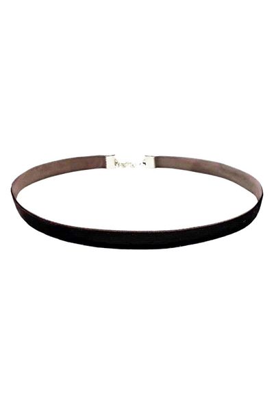 Bijustore Brown Velvet Women's Choker Necklace