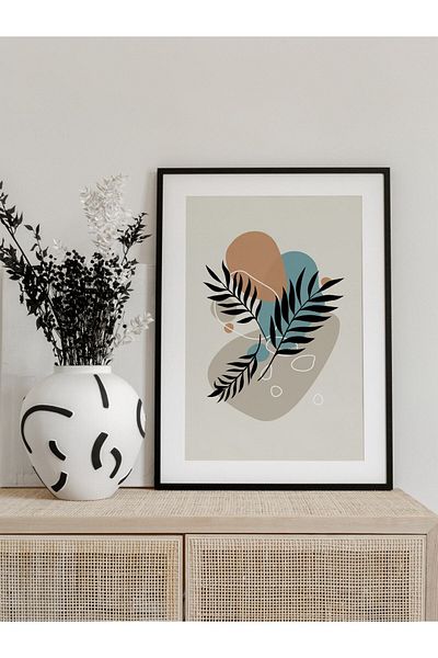 Postifull Botanical Illustration and Aesthetic Wall Painting, Frameless Poster, Living Room, Kitchen and Office Wall Decoration