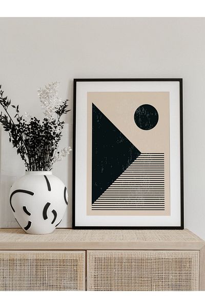 Postifull Minimal and Aesthetic Wall Painting, Frameless Poster, Living Room, Kitchen and Office Wall Decoration