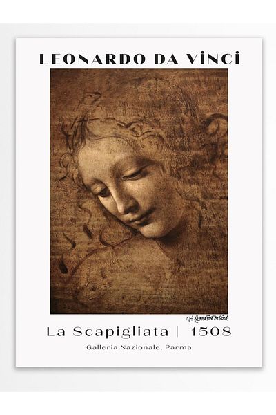 Postifull Αφίσα τοίχου Leonardo Da Vinci - Σειρά Art - Χοντρό χαρτί - Χωρίς πλαίσιο