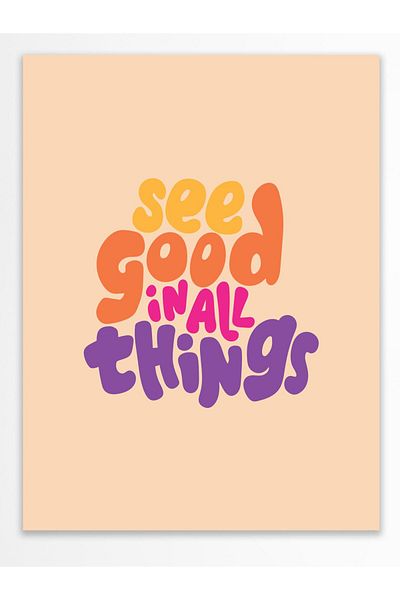 Postifull Aesthetic Wall Painting - Wall Poster - Lettering Art Wall Decor - Unframed - Thick Art Paper