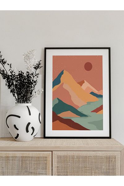 Postifull Pastel Boho și pictură estetică de perete, poster fără încadrare, decor de perete pentru living, bucătărie și birou