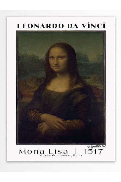 Postifull Αφίσα τοίχου Leonardo Da Vinci - Σειρά Art - Χοντρό χαρτί - Χωρίς πλαίσιο