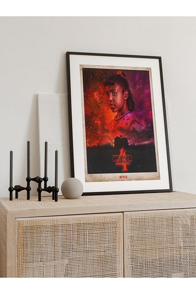 Postifull Netflix Stranger Things Erica Wall Painting, Frameless Poster, Living Room, Room and Office Wall Decor