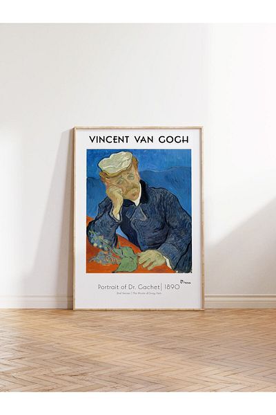 Postifull Αφίσα Van Gogh Duar - Πορτραίτο του Dr. Gachet - Αφίσες της σειράς Art - Χοντρό χαρτί, χωρίς πλαίσιο