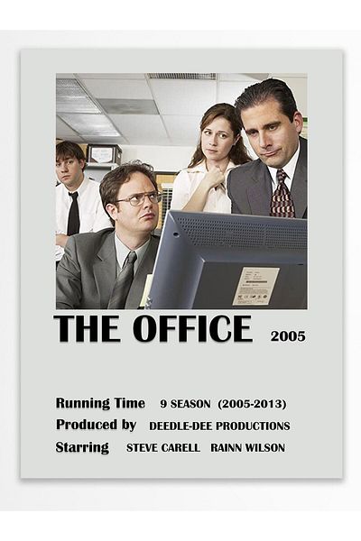 Postifull The Office - Αφίσα χωρίς πλαίσιο - Αφίσα της σειράς και του ταινίας - Διακόσμηση τοίχου - Χαρτί με παχύ χρώμα