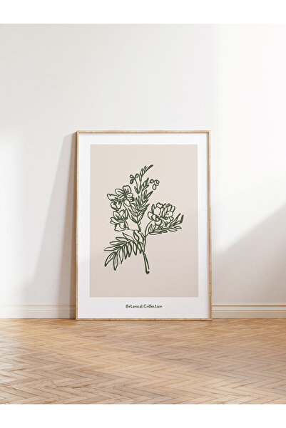 Postifull Botanik Poster - Ev Dekoru Estetik Poster - Flower Market Poster - Soyut Çizim Poster, Çerçevesiz