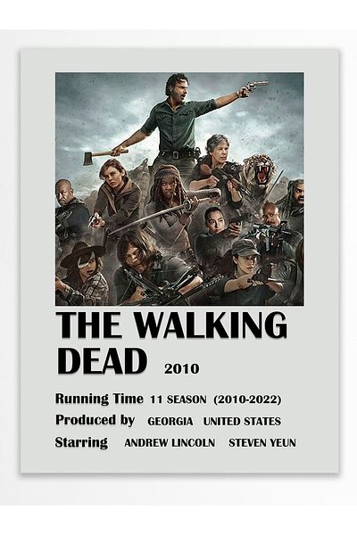Postifull Αφίσα The Walking Dead χωρίς πλαίσιο - Διακόσμηση τοίχου - Αφίσα τηλεοπτικής σειράς και ταινίας - έγχρωμο χαρτί
