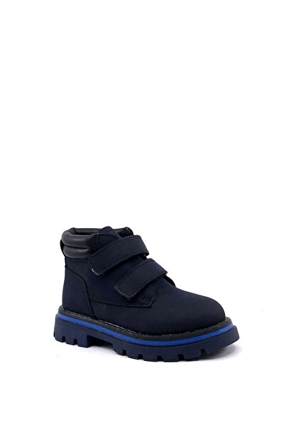 Arzen 4535 Navy Blue Velcro Thermo Sole Winter Boy Boots