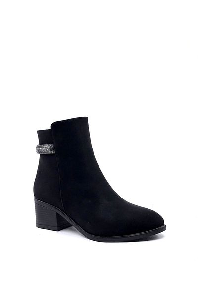 AYAKKABIMOOD Shoesmood Cc 852 Black 5 Cm Cizme de damă cu toc smarald