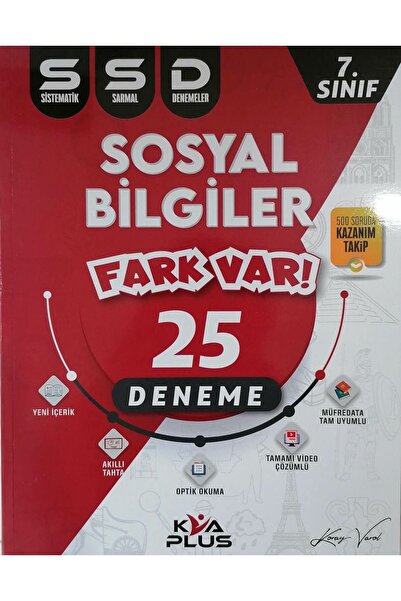 Kva Yayınları KVA Plus 7.Sınıf Sosyal Bilgiler SSD Sistematik Sarmal Deneme -...