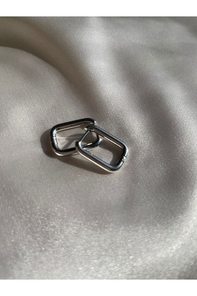 sorella ACCESSORY SILVER STEEL EARRING RECTANGULAR CASUAL