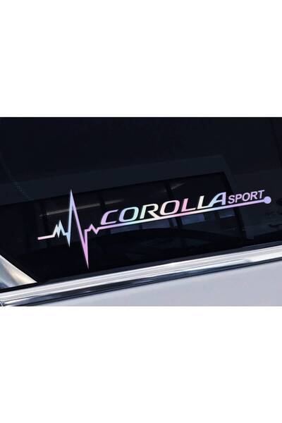 TSC ملصق كورولا للزجاج الجانبي لباب السيارة 20 سم × 7 سم ثلاثي الأبعاد c94