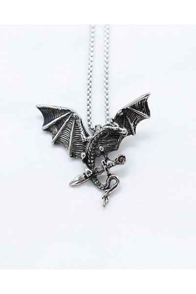 Shout Stainless Steel Dragon Necklace