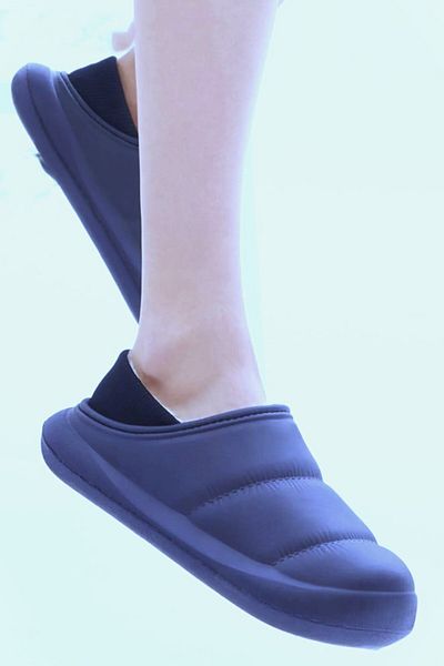 hyggers Unisex γκρι μάλλινες παντόφλες αδιάβροχες άνετες πιο πρόσφατες παντόφλες γραφείου σπιτιού