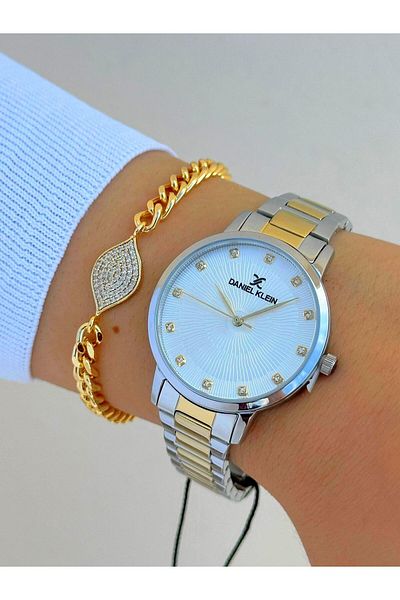 Daniel Klein Dk.ft.1.103 Steel Cord 30 Mt Water Resistant New Season Stylish Design Wristwatch
