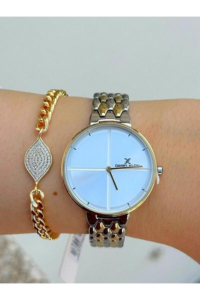 Daniel Klein Dk.ft.1.104 Steel Cord 30 Mt Water Resistant New Season Stylish Design Wristwatch