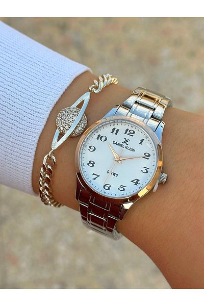 Daniel Klein Dk.ft.1.141 Steel Cord 30 Mt Water Resistant New Season Stylish Design Wristwatch