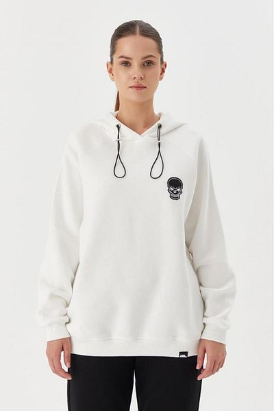 No Fear Γυναικείο φούτερ White Oversize Hooded - 72478