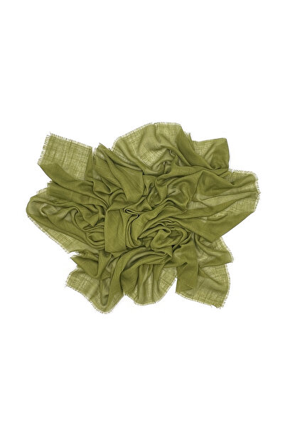 nazipek Keten Flamlı Ince Çağla Yeşili Yazma Eşarp 100x100cm