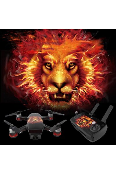 Profisher Djı Spark Su Geçirmez Koruyucu Dekoratif Çıkartma Ultra Aslan