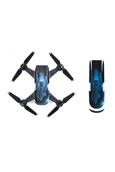 Profisher Djı Spark Su Geçirmez Premium Pvc Sticker Çıkartma Deep Blue