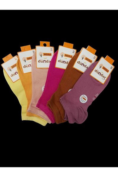 Dündar Capa Collection Dündar Plus Women's Booties Colorful Socks Pack of 6