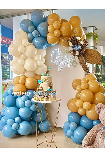 parti pera Deep Ocean Turmeric Sea Sand Retro Balloon Chain Set