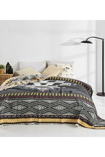 NAURA Concept Muslin Peshtemal Cotton Pique Bedspread