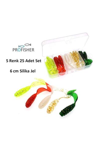 Profisher Silika Jel Sahte Yumuşak Yem 6 Cm 1,8 gr Plastik Kutuda