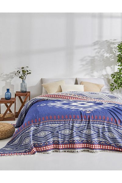 NAURA Concept Muslin Peshtemal Cotton Pique Bedspread