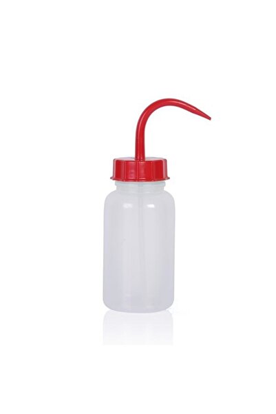 ISOLAB Piset - Geniş Boyun - P.e. - 500 ml - Kırmızı Kapak