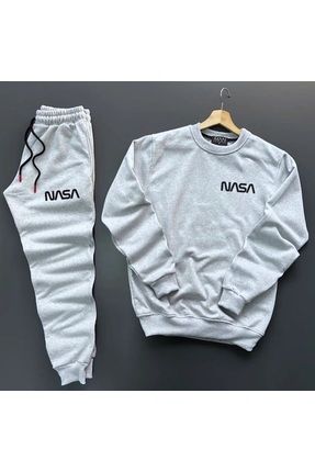 YOHO SPORT Nasa Bask l Original Unisex K l k Sweatshirt ve E ofman Alt 2 li Set Combin Tak m Fiyat Yorumlar Trendyol