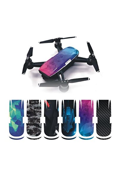 Profisher Djı Spark Pvc Koruyucu Dekoratif Çıkartma Su Geçirmez 6 Takım