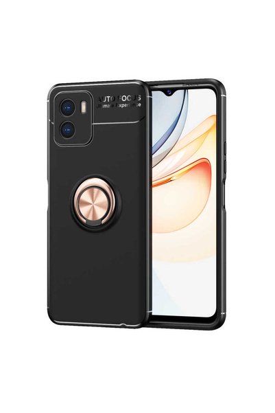 GRABONO Vivo Y15S Case Tpu Silicone with Ring and Magnetic Car Holder