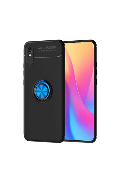 GRABONO غلاف هاتف Xiaomi Redmi 9A مصنوع من السيليكون TPU مع حلقة وحامل سيارة ...