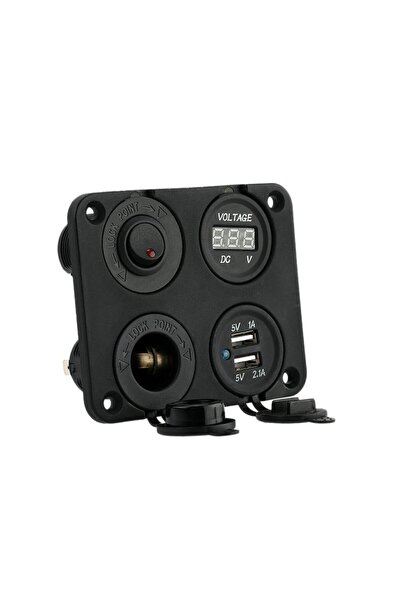 Profisher Tekne Yat Araba Kamyon Atv Motosiklet Düğme Anahtarı 4 Panelli Taban