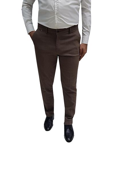 PANT POSİTİVE Yazı Classic Fit Lycra Men's Canvas Trousers-6358