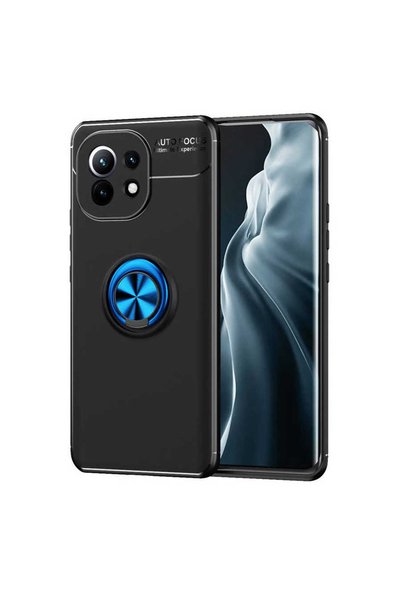 GRABONO Xiaomi Mi 11 Case Tpu Silicone with Ring and Magnetic Car Holder