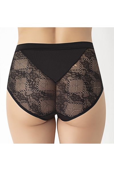 Luxxa HIGH QUALITY BLACK ACCELERATIVE FIRMING LACE WOMEN'S BATO