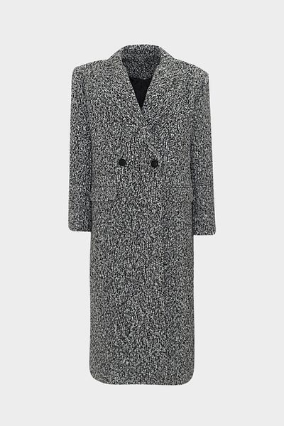 Açelya Okcu Premium Slim Fit Maxi Γυναικείο μάλλινο παλτό με πτερύγιο