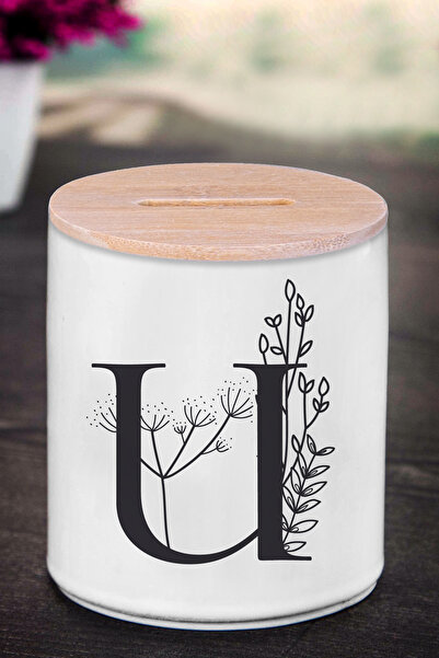 bymat Kasica prasica sa slovom U (KERAMIKA) - BlackFlower U - K102